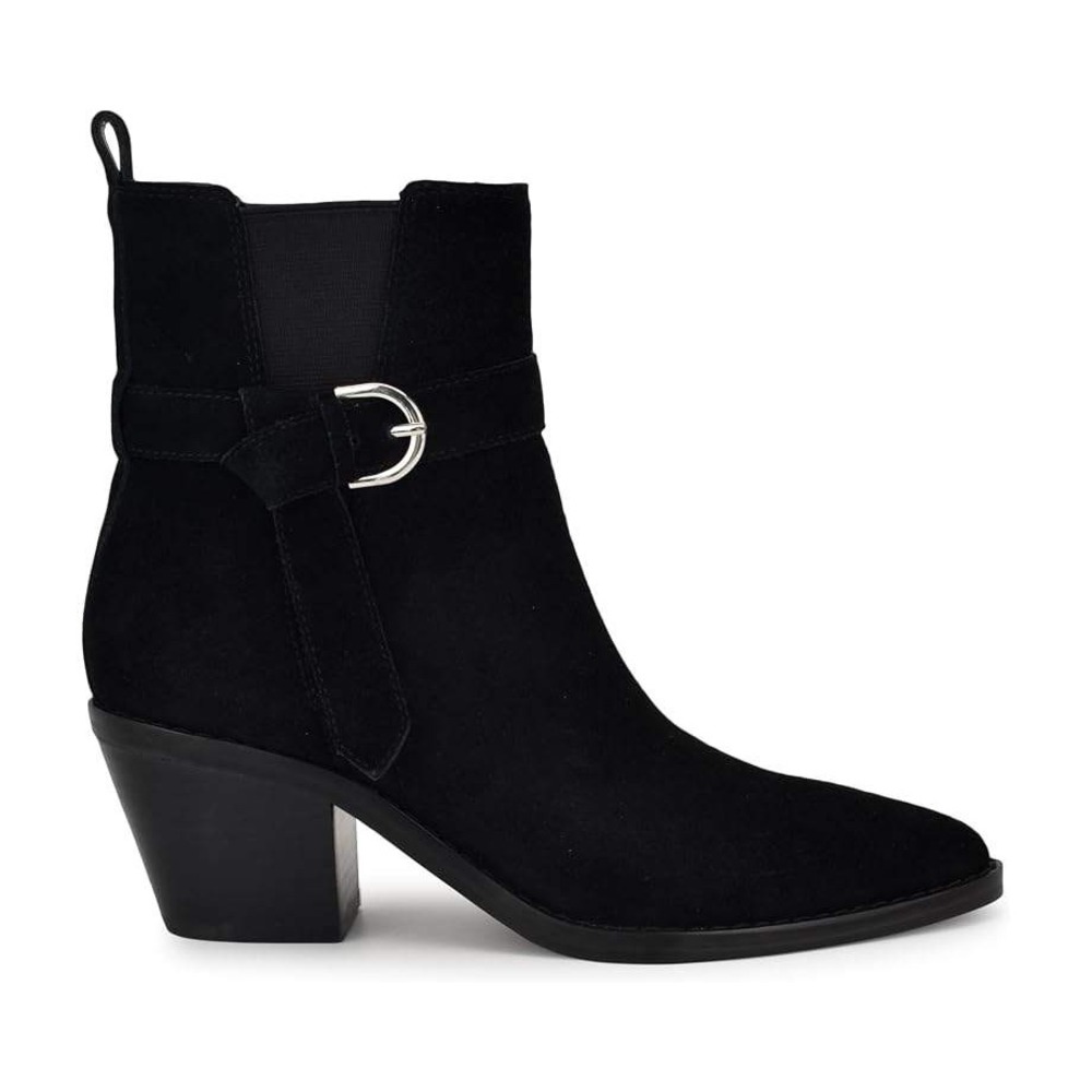 Women's Lemone Booties by Nine West Black Suede Size 9M New With Tags